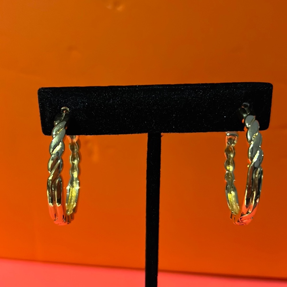 Gold hoop earrings